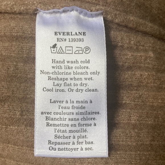 Everlane Wool Yak Mock Neck Sweater Dress New Heathered Light Brown - Picture 11 of 15